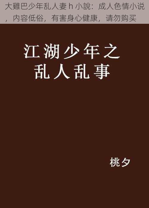 大雞巴少年乱人妻 h 小說:成人色情小说,内容低俗,有害身心健康,请勿购买