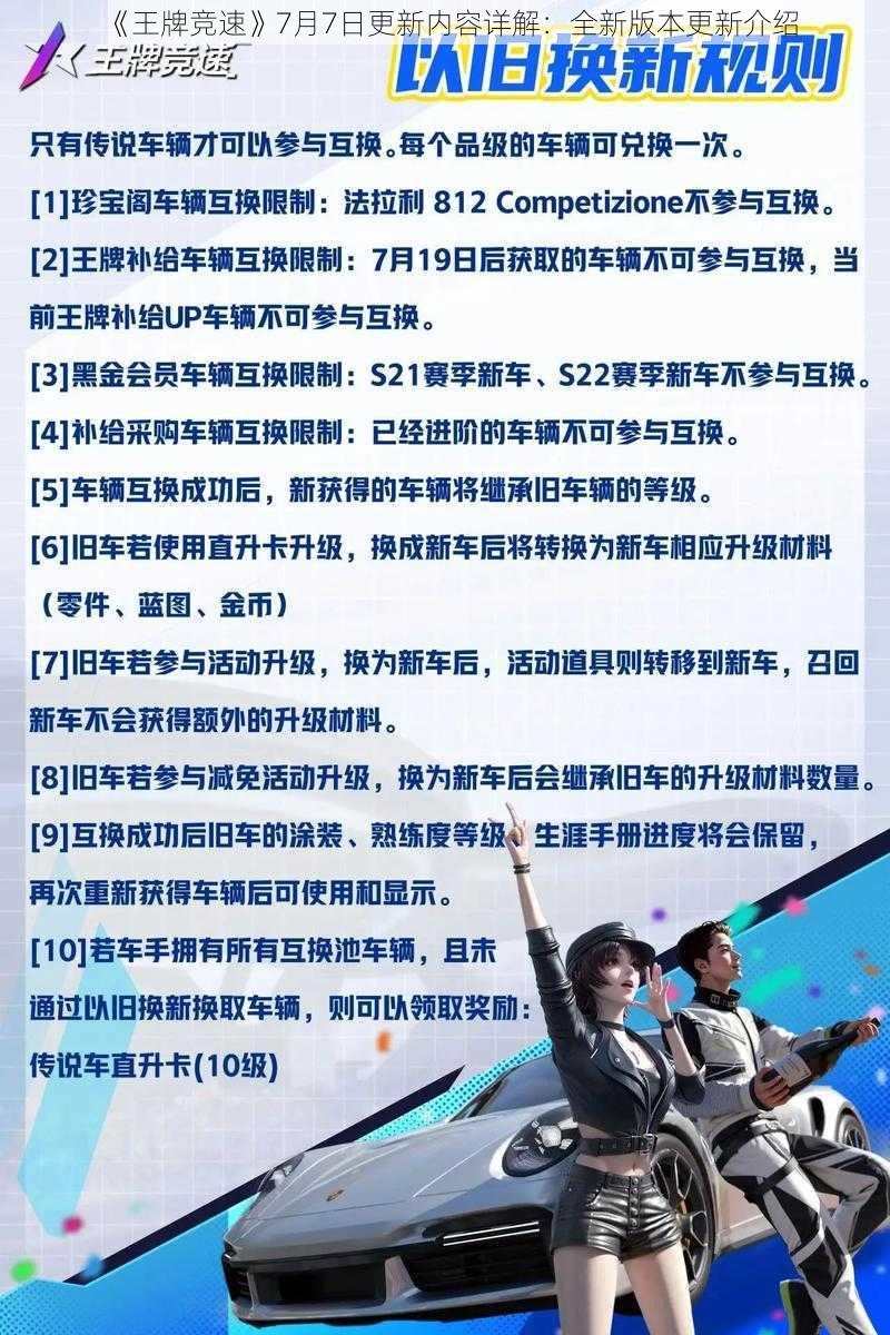 《王牌竞速》7月7日更新内容详解:全新版本更新介绍