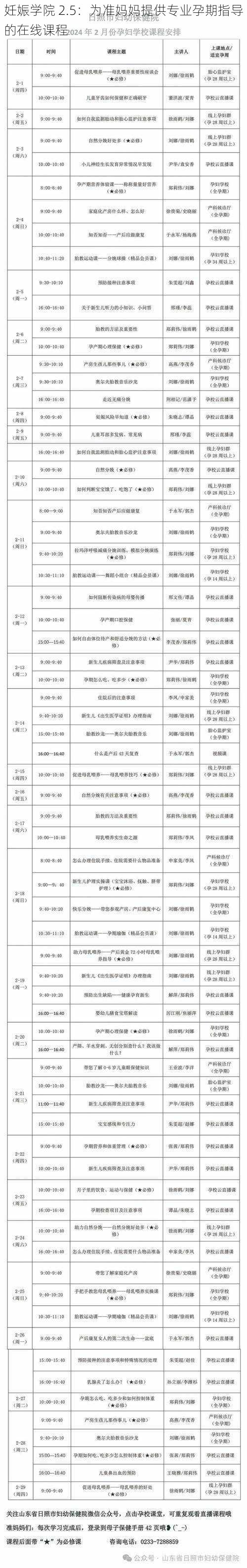 妊娠学院 2.5:为准妈妈提供专业孕期指导的在线课程