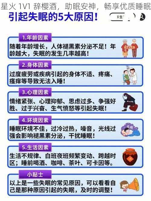 星火 1V1 辞樱酒,助眠安神,畅享优质睡眠