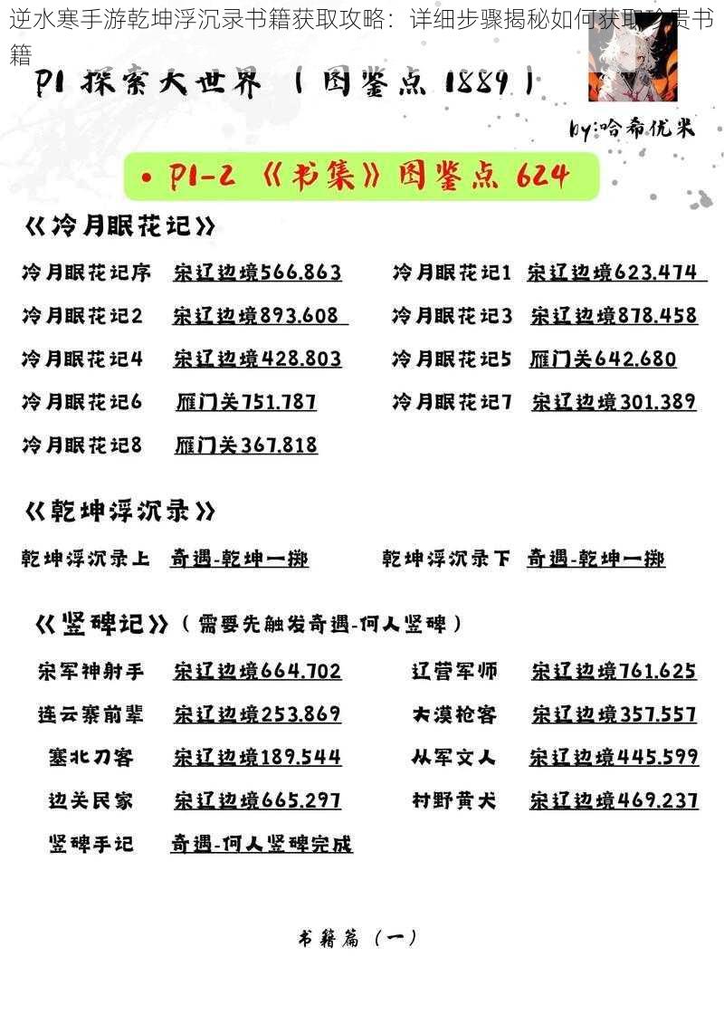 逆水寒手游乾坤浮沉录书籍获取攻略:详细步骤揭秘如何获取珍贵书籍