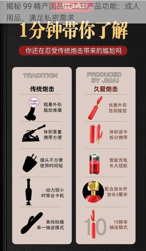 揭秘 99 精产国品一二三产品功能:成人用品,满足私密需求
