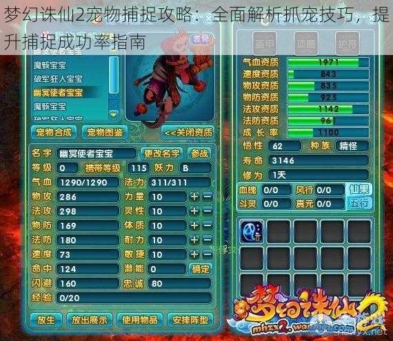 梦幻诛仙2宠物捕捉攻略:全面解析抓宠技巧,提升捕捉成功率指南