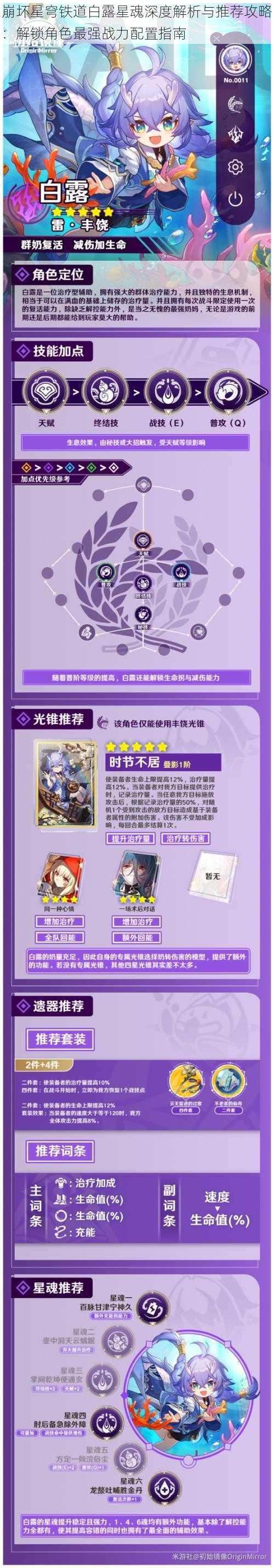 崩坏星穹铁道白露星魂深度解析与推荐攻略:解锁角色最强战力配置指南