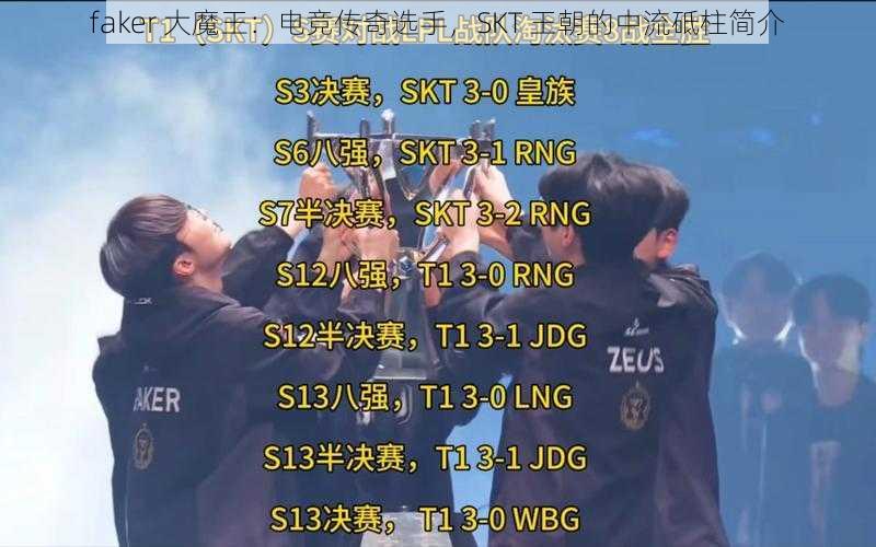 faker 大魔王:电竞传奇选手,SKT 王朝的中流砥柱简介