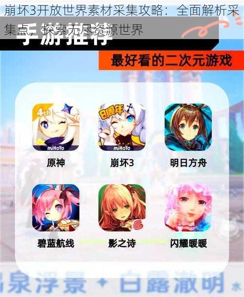 崩坏3开放世界素材采集攻略:全面解析采集点,探索无尽资源世界