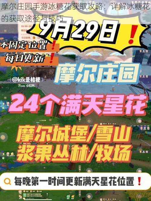 摩尔庄园手游冰糖花获取攻略:详解冰糖花的获取途径与技巧