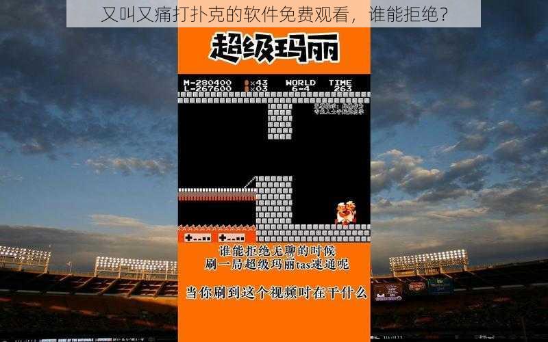 又叫又痛打扑克的软件免费观看,谁能拒绝?