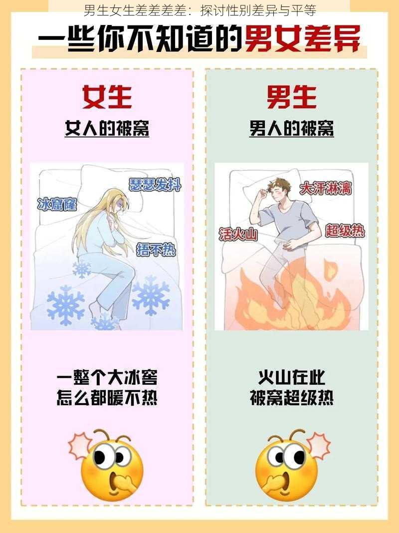 男生女生差差差差:探讨性别差异与平等