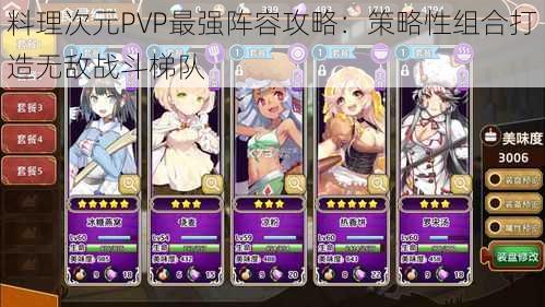 料理次元PVP最强阵容攻略:策略性组合打造无敌战斗梯队