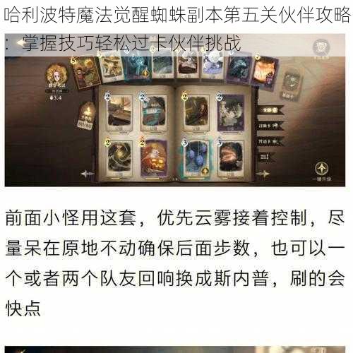 哈利波特魔法觉醒蜘蛛副本第五关伙伴攻略:掌握技巧轻松过卡伙伴挑战