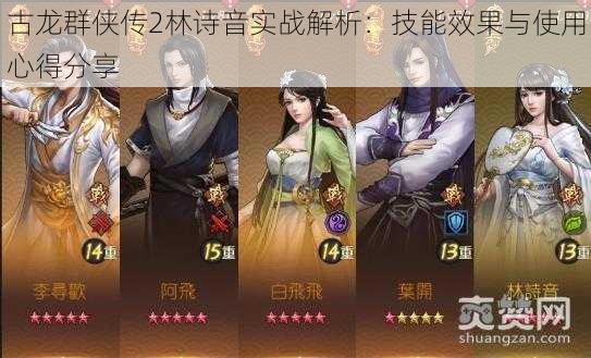 古龙群侠传2林诗音实战解析:技能效果与使用心得分享