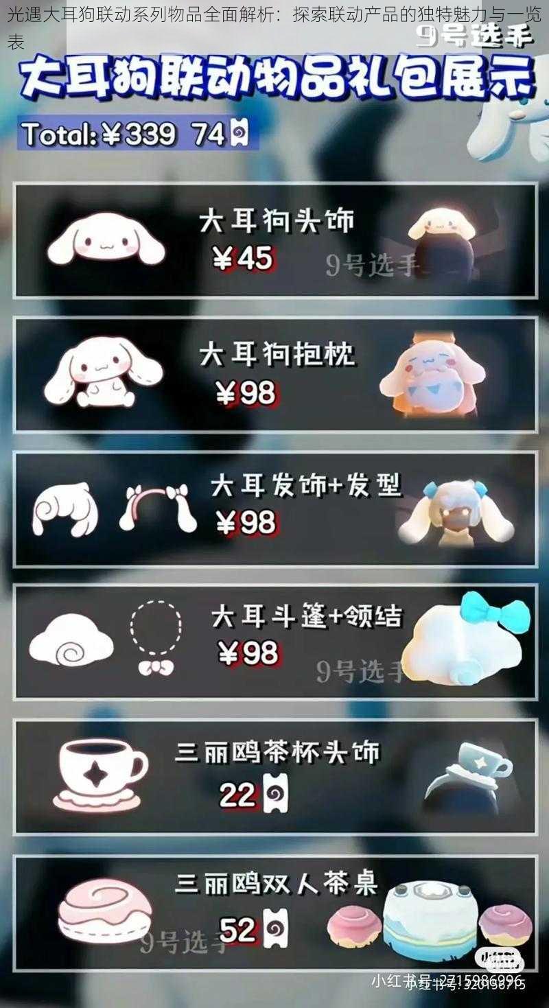 光遇大耳狗联动系列物品全面解析:探索联动产品的独特魅力与一览表