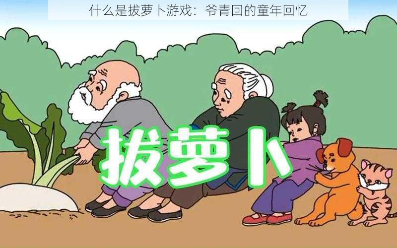 什么是拔萝卜游戏:爷青回的童年回忆
