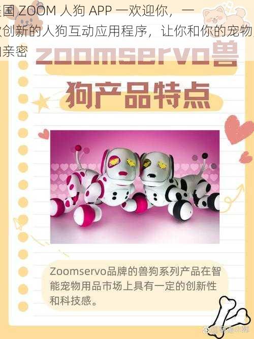 美国 ZOOM 人狗 APP 一欢迎你,一款创新的人狗互动应用程序,让你和你的宠物更加亲密