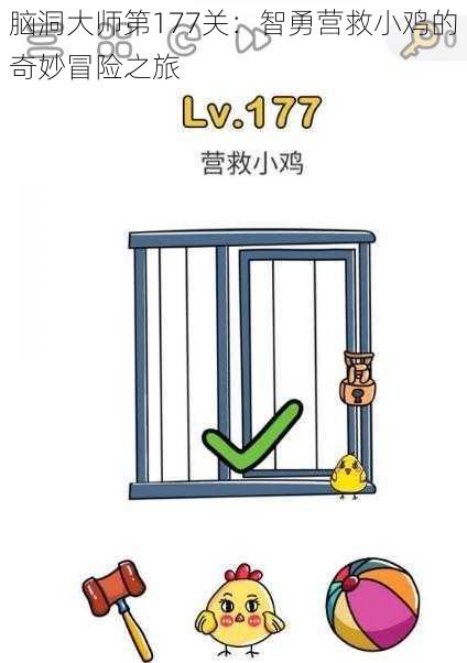 脑洞大师第177关:智勇营救小鸡的奇妙冒险之旅