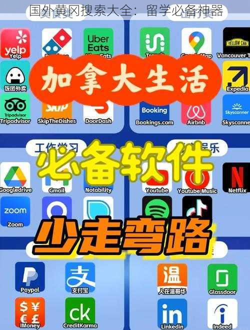 国外黄冈搜索大全:留学必备神器