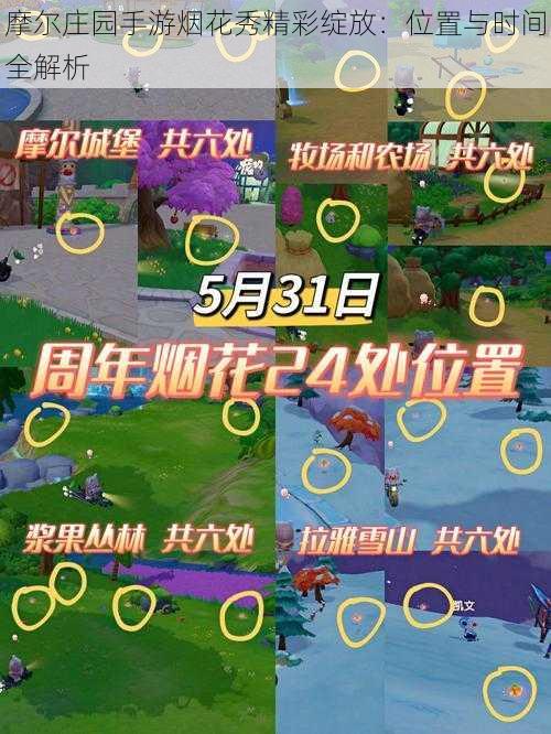 摩尔庄园手游烟花秀精彩绽放:位置与时间全解析