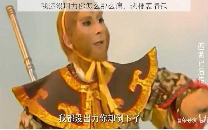 我还没用力你怎么那么痛,热梗表情包
