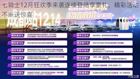 七骑士12月狂欢季来袭连续登陆享豪礼,精彩活动不断送惊喜