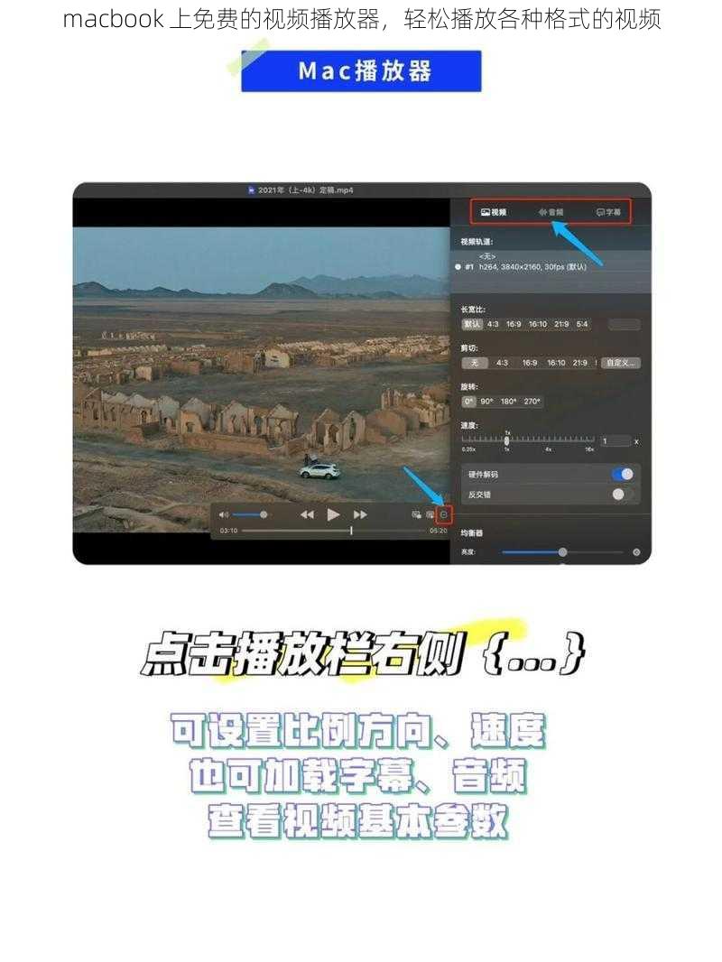 macbook 上免费的视频播放器,轻松播放各种格式的视频