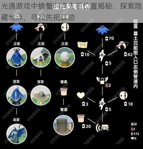 光遇游戏中螃蟹叫声先祖位置揭秘:探索隐藏地点,寻找先祖踪迹