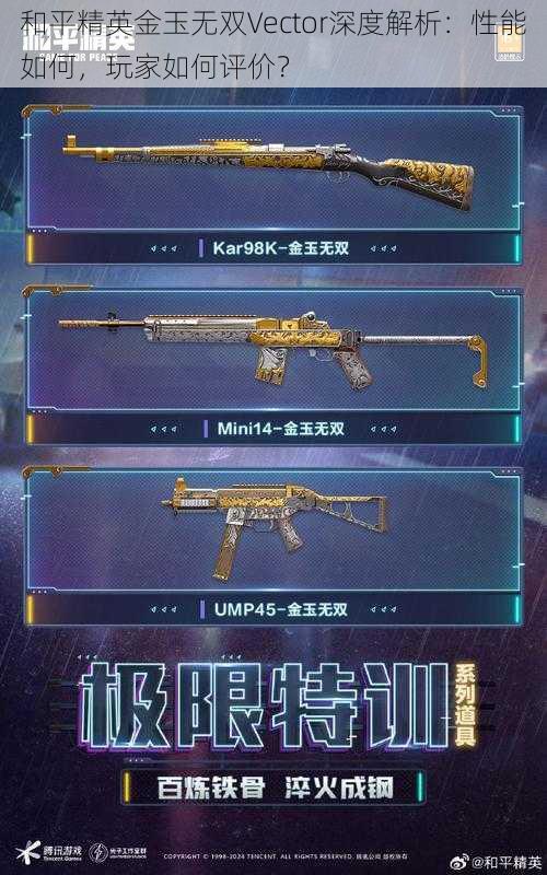 和平精英金玉无双Vector深度解析:性能如何,玩家如何评价?
