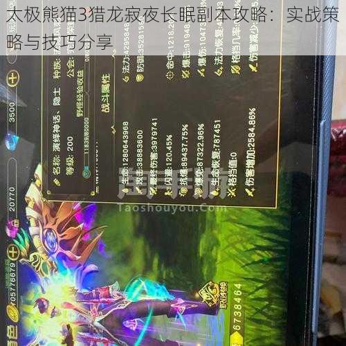 太极熊猫3猎龙寂夜长眠副本攻略:实战策略与技巧分享