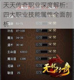 天天传奇职业深度解析:四大职业技能属性全面剖析