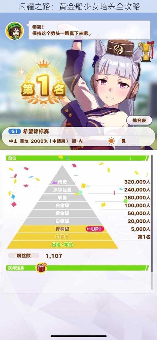 闪耀之路:黄金船少女培养全攻略