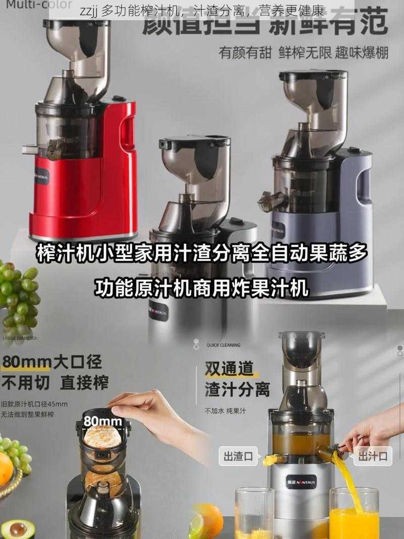 zzjj 多功能榨汁机,汁渣分离,营养更健康