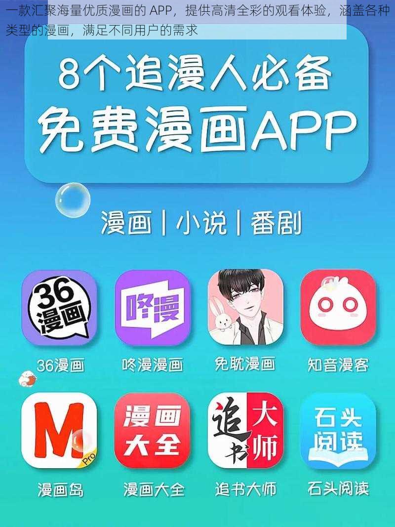 一款汇聚海量优质漫画的 APP,提供高清全彩的观看体验,涵盖各种类型的漫画,满足不同用户的需求