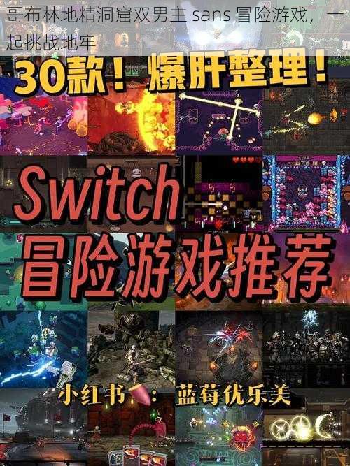 哥布林地精洞窟双男主 sans 冒险游戏,一起挑战地牢