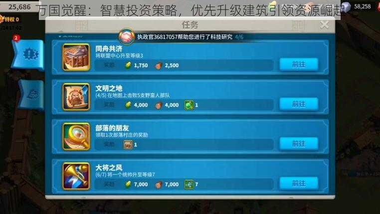 万国觉醒:智慧投资策略,优先升级建筑引领资源崛起