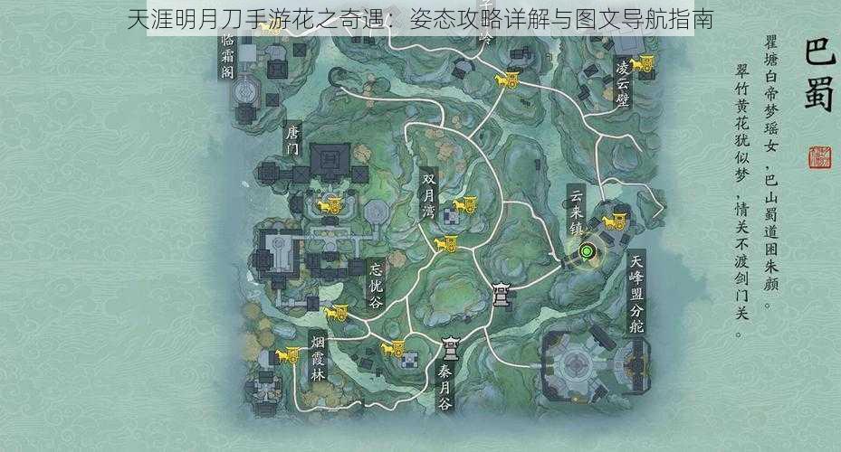 天涯明月刀手游花之奇遇:姿态攻略详解与图文导航指南