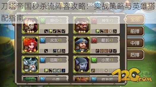 刀塔帝国秒杀流阵容攻略:实战策略与英雄搭配指南