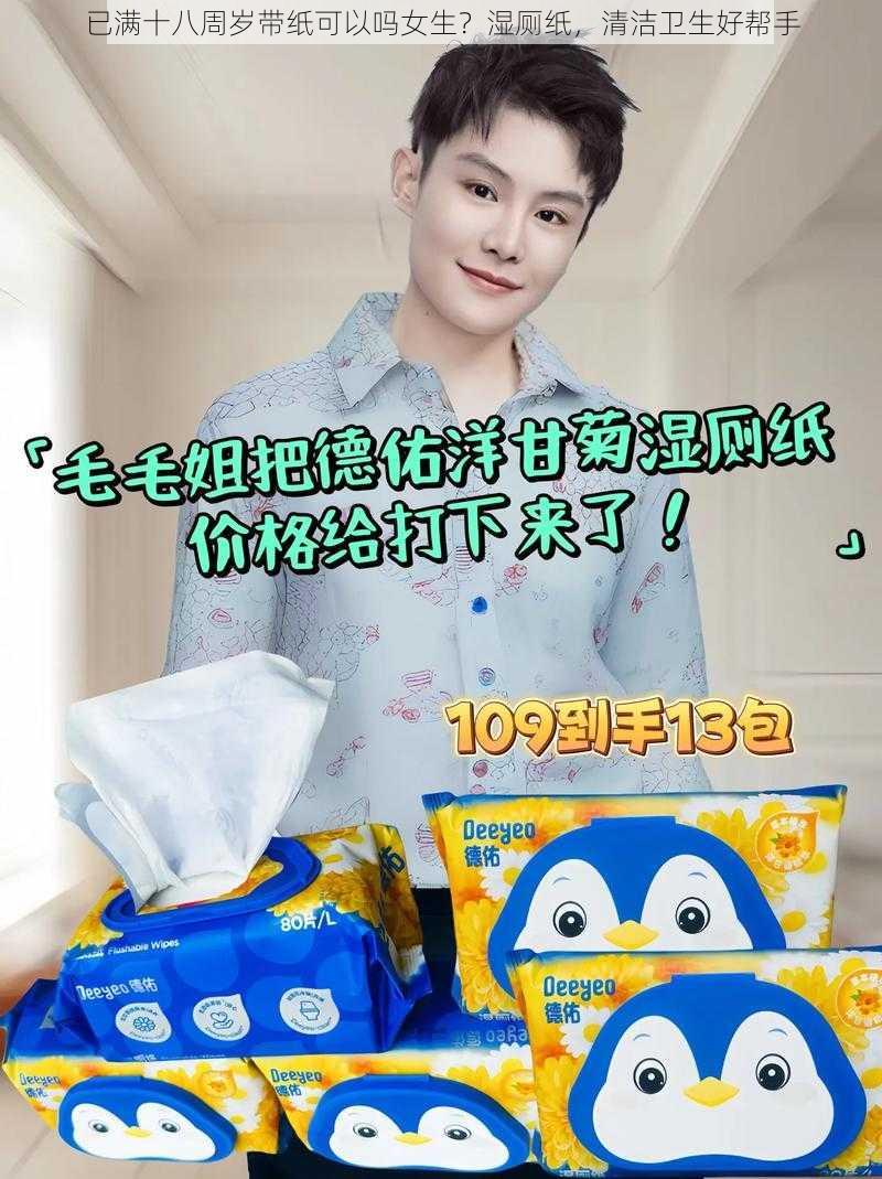 已满十八周岁带纸可以吗女生?湿厕纸,清洁卫生好帮手