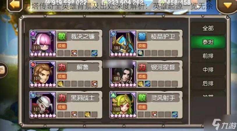 刀塔传奇全英雄背景及出处深度解析:英雄起源一览无余