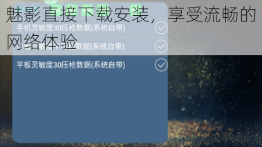 魅影直接下载安装,享受流畅的网络体验