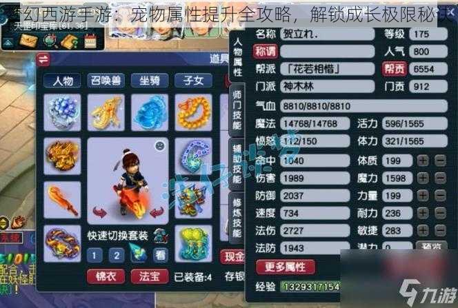 梦幻西游手游:宠物属性提升全攻略,解锁成长极限秘诀