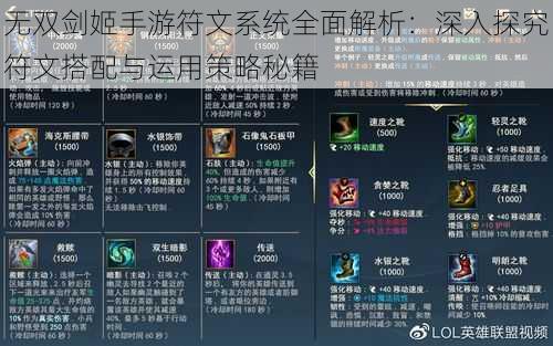 无双剑姬手游符文系统全面解析:深入探究符文搭配与运用策略秘籍