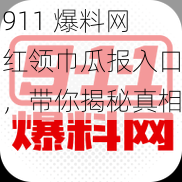 911 爆料网红领巾瓜报入口,带你揭秘真相
