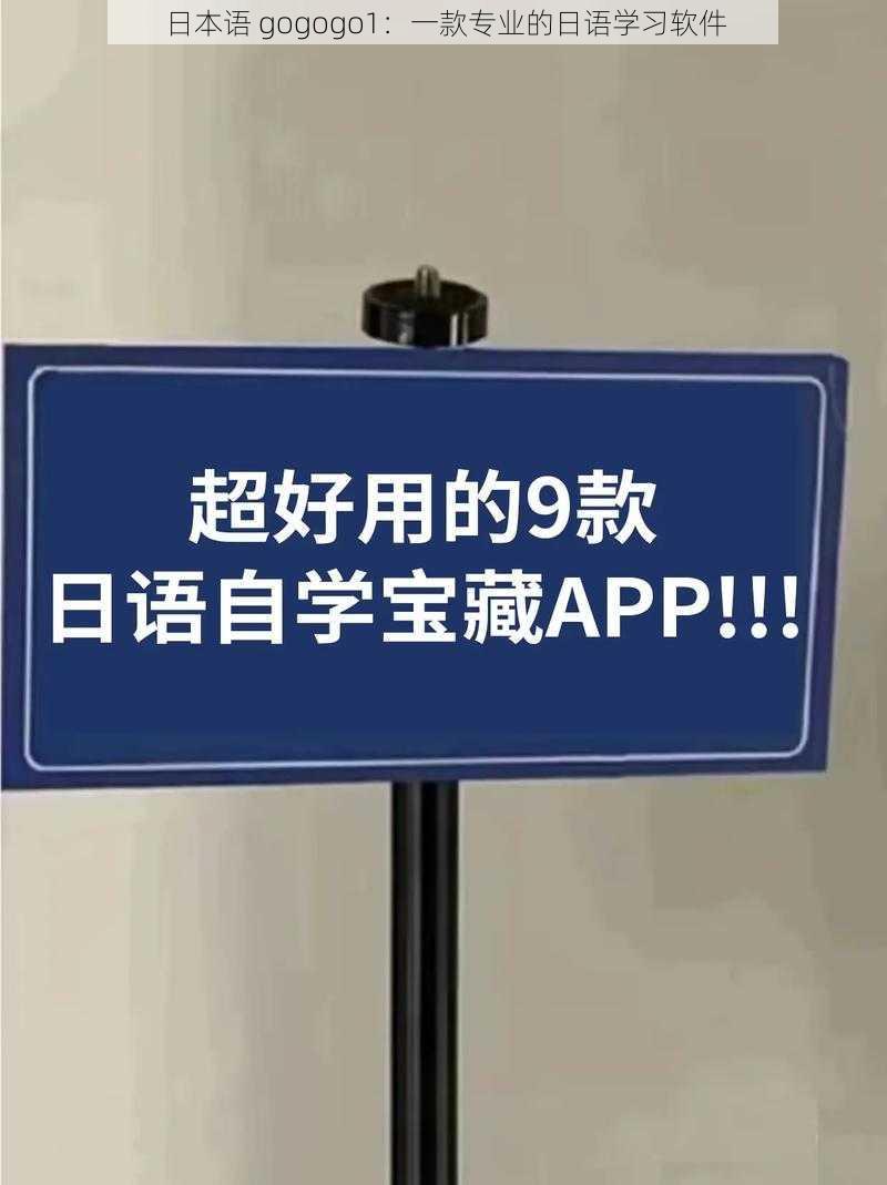 日本语 gogogo1:一款专业的日语学习软件