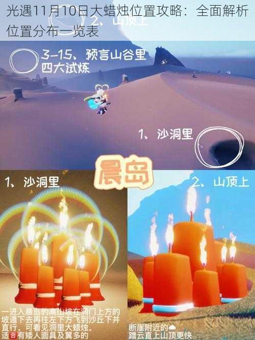 光遇11月10日大蜡烛位置攻略:全面解析位置分布一览表