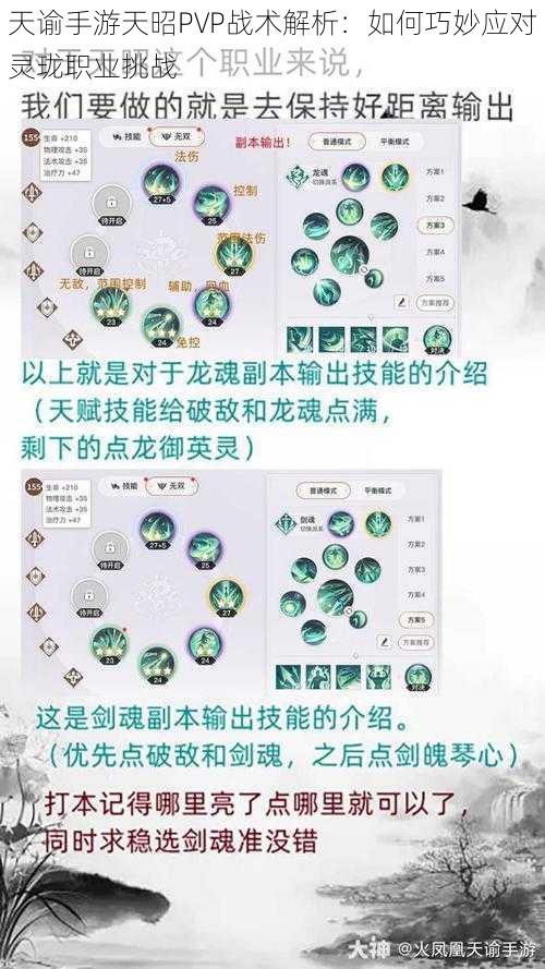 天谕手游天昭PVP战术解析:如何巧妙应对灵珑职业挑战
