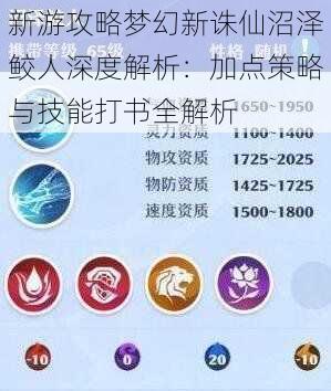 新游攻略梦幻新诛仙沼泽鲛人深度解析:加点策略与技能打书全解析