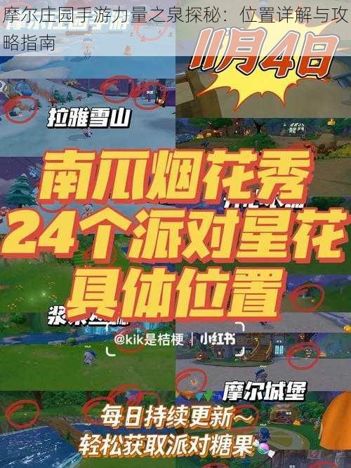摩尔庄园手游力量之泉探秘:位置详解与攻略指南