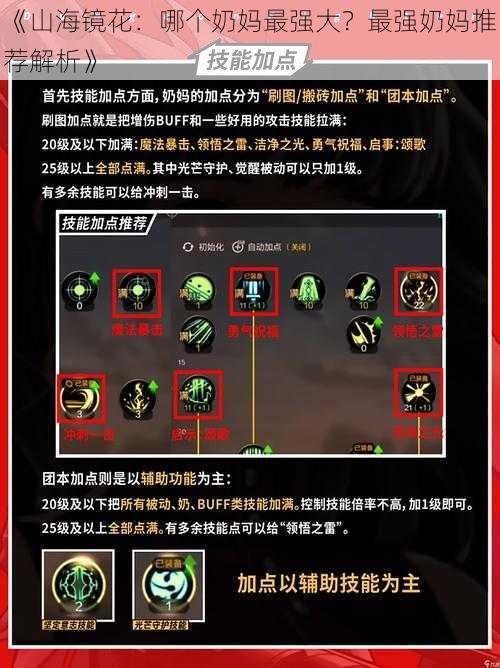 《山海镜花:哪个奶妈最强大?最强奶妈推荐解析》