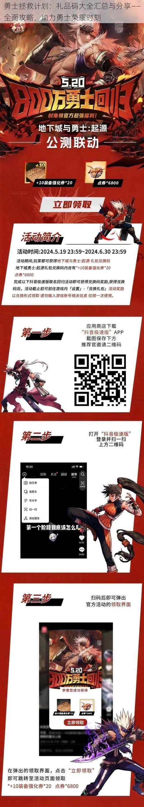 勇士拯救计划:礼品码大全汇总与分享——全面攻略,助力勇士荣耀时刻