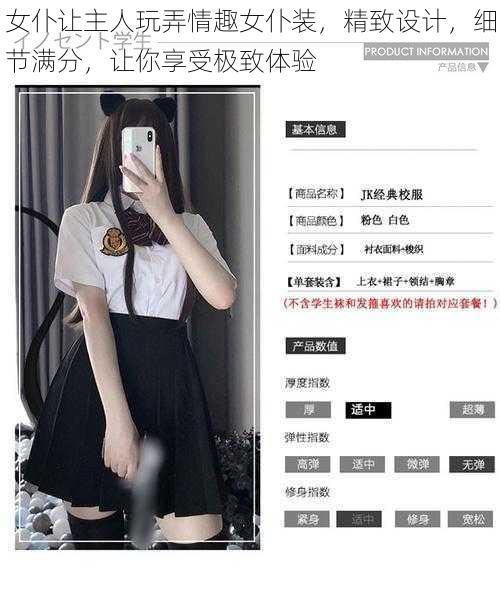 女仆让主人玩弄情趣女仆装,精致设计,细节满分,让你享受极致体验